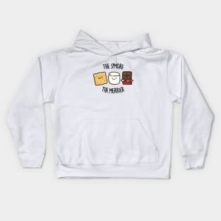 The S'more The Merrier Cute Smore Pun. Kids Hoodie